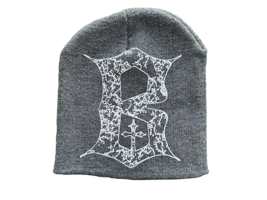 8lessed Gray Logo Beanie
